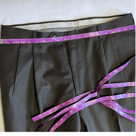Austin Reed Signature Brown Wool Cashmere Blend Dress Pants Size 38 - Picture 7 of 9
